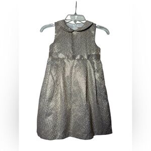 Gymboree Shimmering Metallic Gold Formal Party Dress-Size 5T